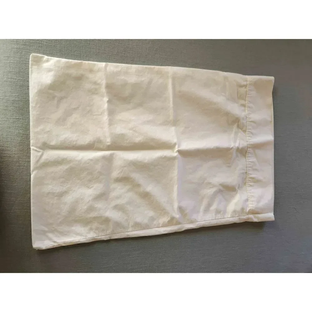 JcPenny home twin flat sheet cream and 1 swiss dot textured pillowcase sham